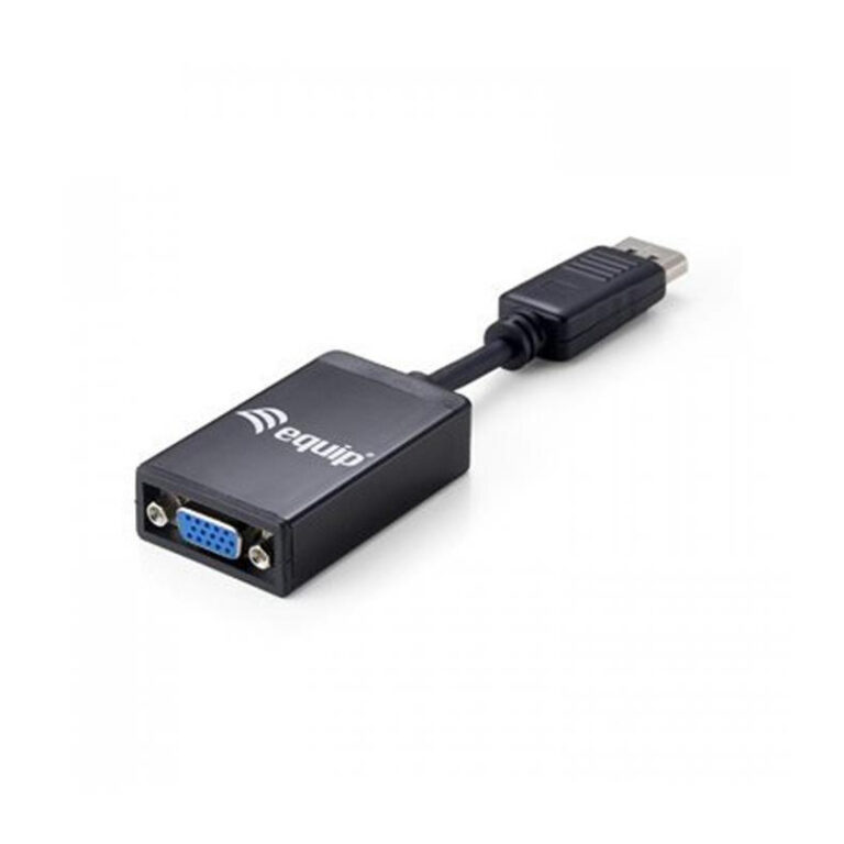 Adaptador Equip 133435 Display Port a VGA negro