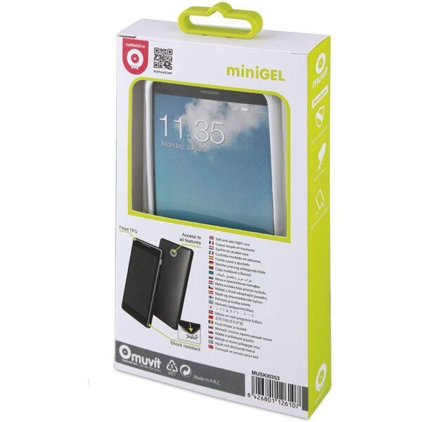 Funda Muvit minigel fina para Apple iPhone 6 blanca. - Imagen 2