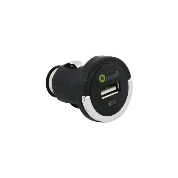 Muvit Mini cargador coche USB con anilla 1200 mA