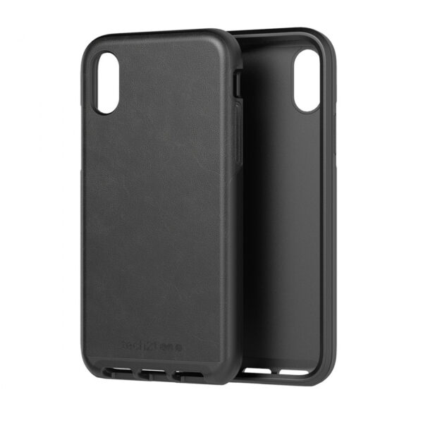 Funda Tech21 Evo Luxe para Apple iPhone X/Xs cuero negro. - Imagen 5