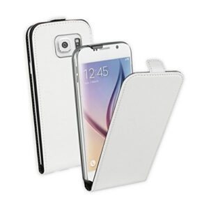 Pack Muvit para Samsung Galaxy S6 funda Slim blanca+protector pantalla flexible
