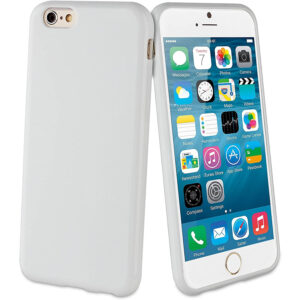 Funda Muvit minigel fina para Apple iPhone 6 blanca.