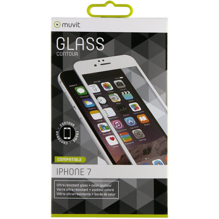 Protector de pantalla Muvit para Apple iPhone 7 vidrio templado plano.
