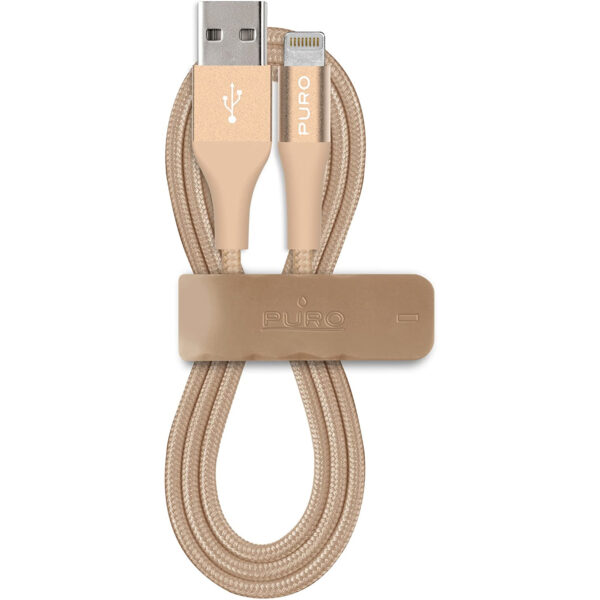 Cable PURO conector 8 pins 2.4A 1m color oro