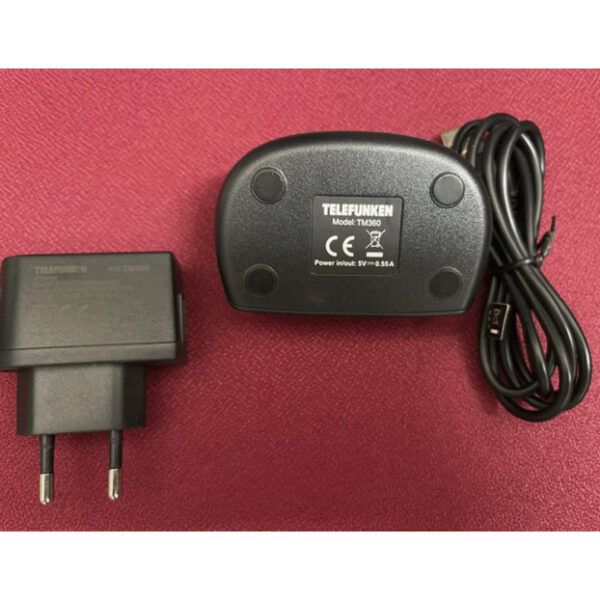 Base de carga original Telefunken para Telefunken TM360 + cargador y cable USB - Imagen 2