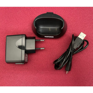 Base de carga original Telefunken para Telefunken TM200 + cargador y cable USB