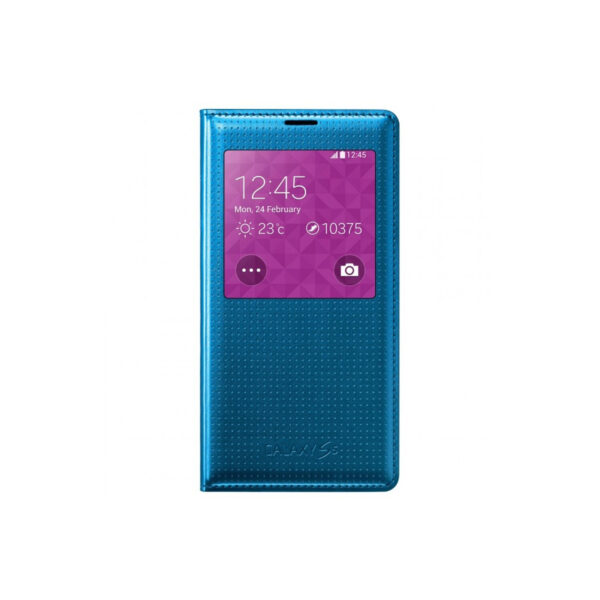 Funda original Samsung S View Cover para Samsung Galaxy S5/S5 Neo color azul