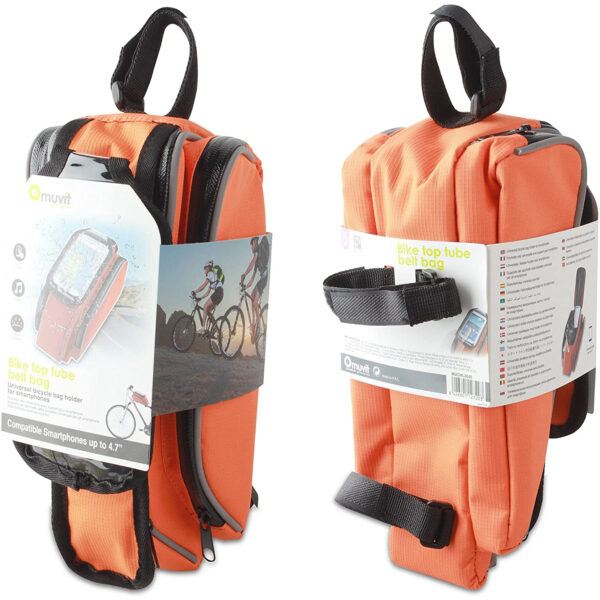 Bolsa para Bicicleta o Moto Muvit MUCHL0046 Smartphone hasta 4,7'' naranja - Imagen 3