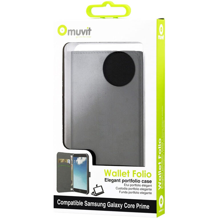 Funda Muvit Wallet Folio con función soporte para Samsung Galaxy Core Prime