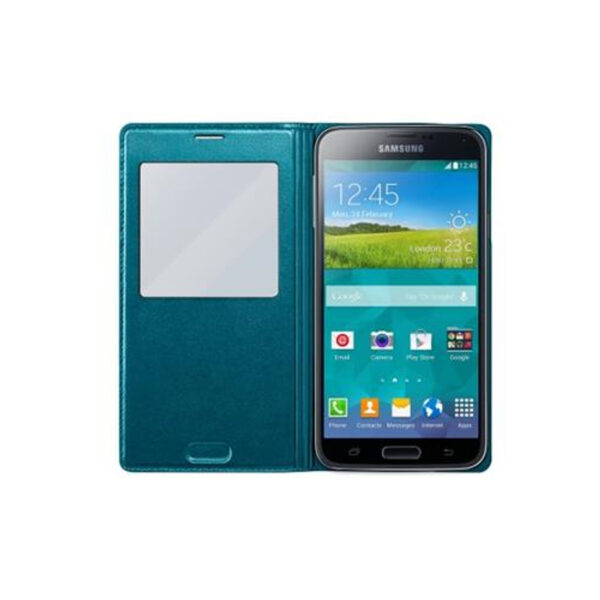 Funda original Samsung S View Cover para Samsung Galaxy S5/S5 Neo color azul - Imagen 2