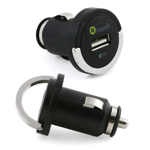 Muvit Mini cargador coche USB con anilla 1200 mA - Imagen 2