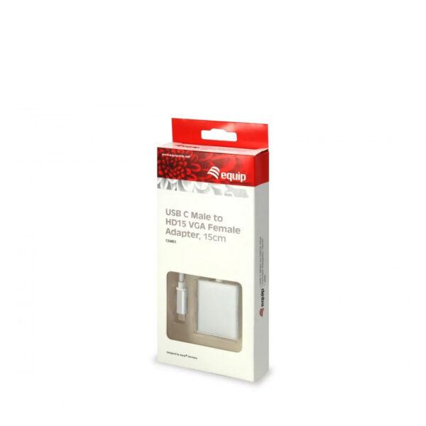 Adaptador Equip 133451 USB-C VGA Blanco - Imagen 2