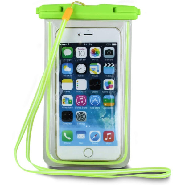 Funda Smartphone acuatica universal hasta 6'' Verde Muvit MUWPC0011
