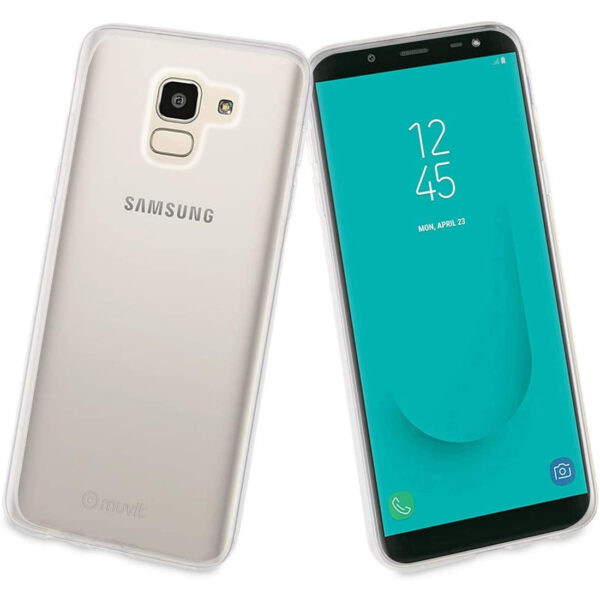 Funda Muvit Cristal Soft para Samsung Galaxy J6 2018 transparente. - Imagen 2