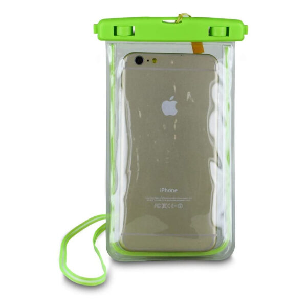 Funda Smartphone acuatica universal hasta 6'' Verde Muvit MUWPC0011 - Imagen 2