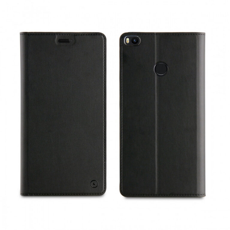 Funda Libro Muvit para Xiaomi Mi Max 2 con función soporte y tarjetero negra