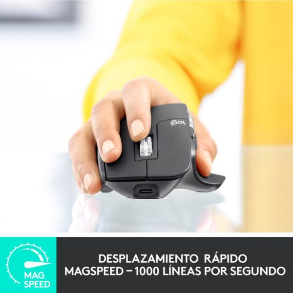 Logitech MX Master 3 Ratón Inalámbrico Avanzado 4000DPI Grafito Usado - Imagen 2