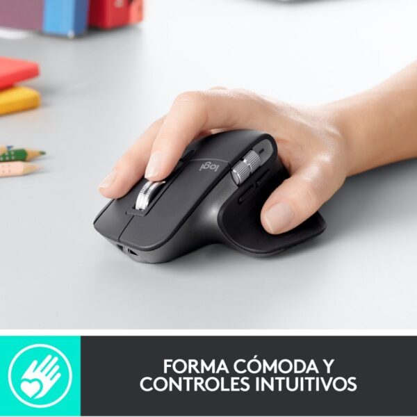 Logitech MX Master 3 Ratón Inalámbrico Avanzado 4000DPI Grafito Usado - Imagen 3