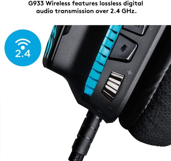Auriculares Gaming Logitech G933 Artemis Spectrum Usado **Sin embalaje original** - Imagen 4