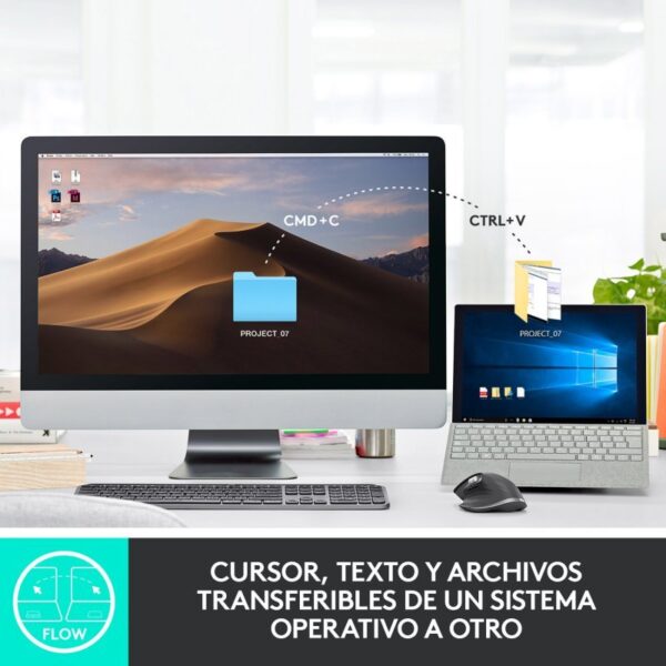 Logitech MX Master 3 Ratón Inalámbrico Avanzado 4000DPI Grafito Usado - Imagen 4