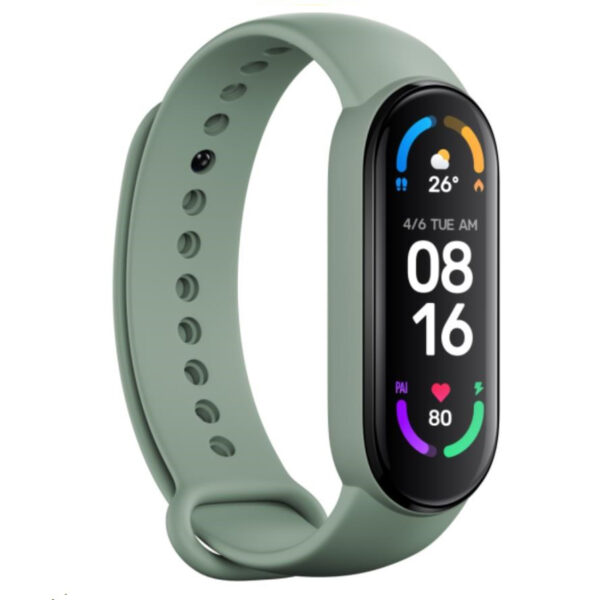 Pack de 3 correas para Xiaomi Mi Smart Band 6 Beige/Verde/Amarillo - Imagen 3