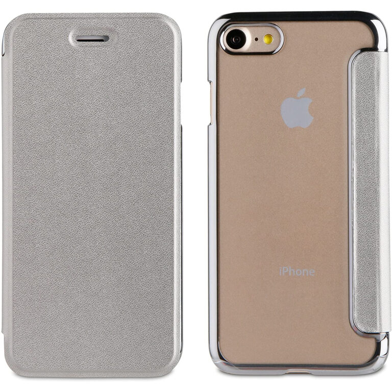 Funda Muvit Life Bling Folio con Marco Plata para Apple iPhone 7/8