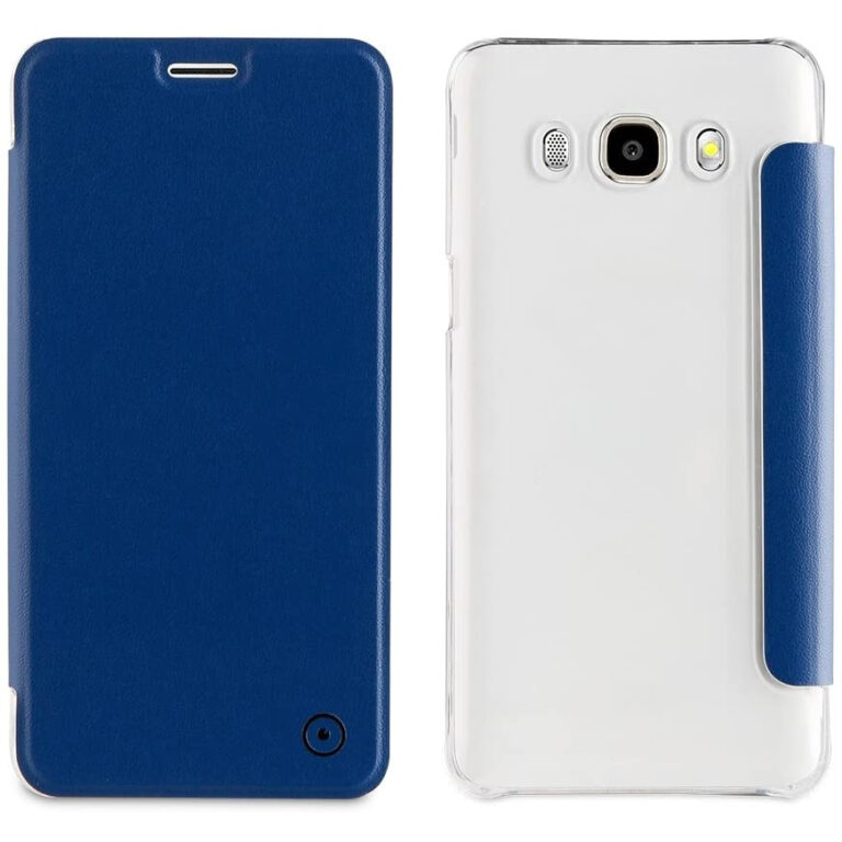 Funda Folio Muvit para Samsung Galaxy J5 2016 Transparente.
