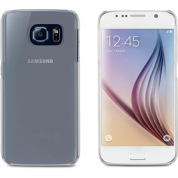 Pack Muvit Samsung Galaxy S6 Cristal Soft transparente+protector de pantalla.