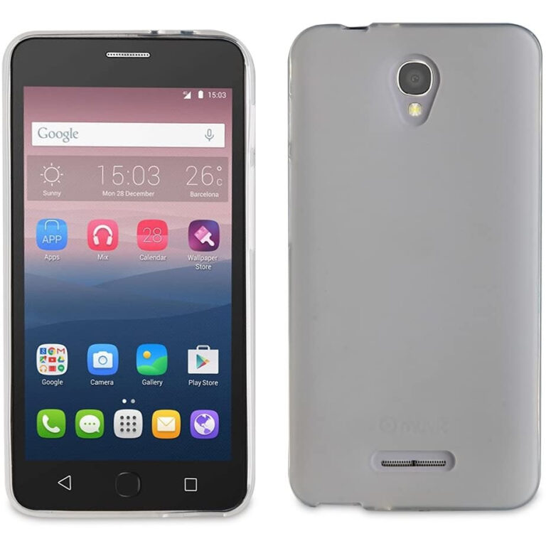 Funda Muvit Cristal Soft para Alcatel Pop 4 Transparente.
