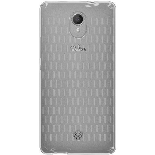 Funda original Wiko para móvil Wiko WiCube Tommy color transparente.