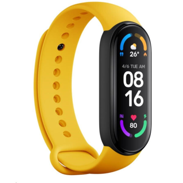 Pack de 3 correas para Xiaomi Mi Smart Band 6 Beige/Verde/Amarillo - Imagen 2