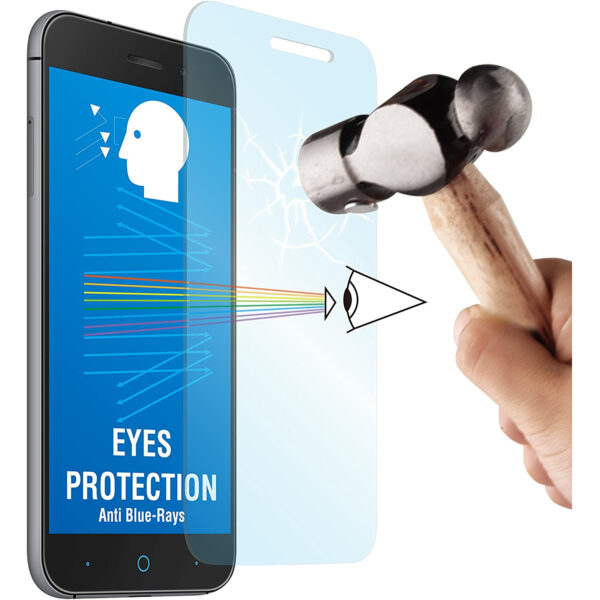 Protector de pantalla Muvit para ZTE Blade V6 vidrio templado plano.