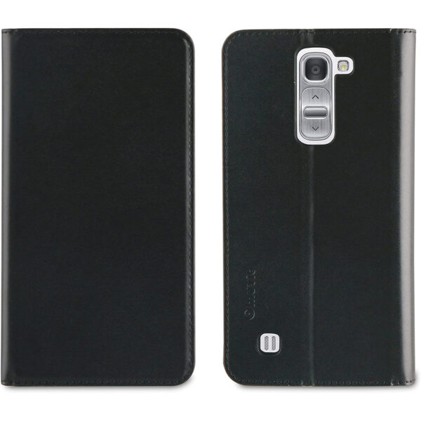 Funda Muvit Folio con Función Soporte y Tarjetero para LG M1 negro.
