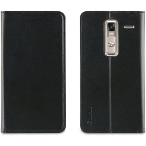Funda Muvit Folio con Función Soporte y Tarjetero para LG Zero negro.