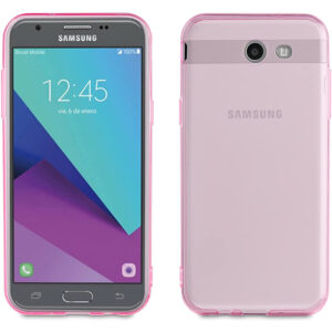 Funda Muvit Cristal Soft para Samsung Galaxy J3 2017 rosa.