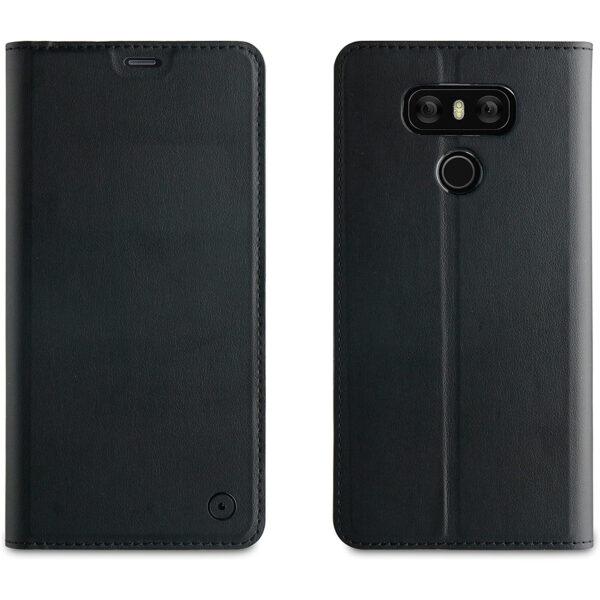 Funda Muvit Folio LG G6 función soporte + tarjetero negra