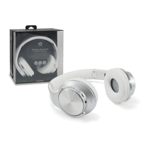 Auricular con diadema Bluetooth con Microfono Conceptronic CHSPBTNFCSPKS Plata - Imagen 4