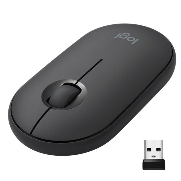 Logitech Pebble M350 Ratón Óptico Inalámbrico Negro