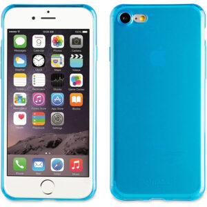 Funda Muvit Cristal Soft Lite para Apple iPhone 8/7 color Azul.
