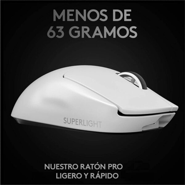 Logitech Pro X Superlight Ratón Gaming 25600DPI Blanco - Imagen 6