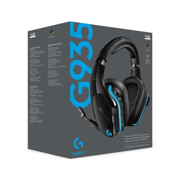 Auriculares Logitech G935 Gaming Inalámbricos LightSync 7.1 Usados **Falla micro** - Imagen 9