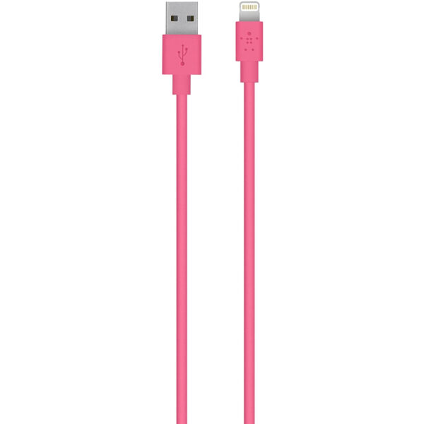 Belkin Cable de Apple a USB para iPhone y Ipad 1,2m rosa