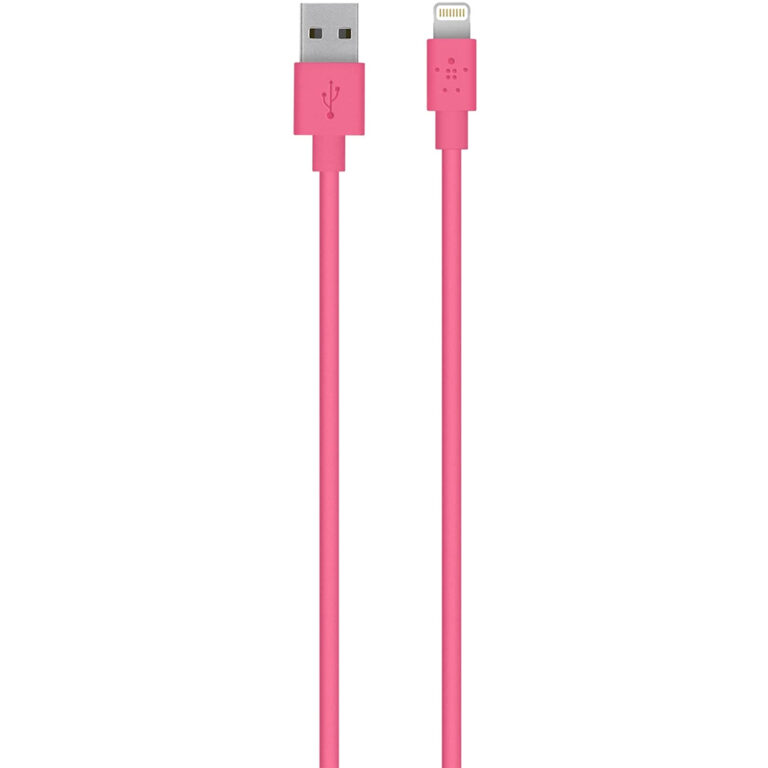 Belkin Cable de Apple a USB para iPhone y Ipad 1,2m rosa