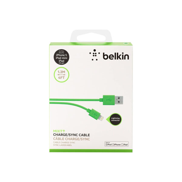 Belkin MIXIT Cable de Lightning a USB certificación MFi para iPhone 1,2m verde - Imagen 2