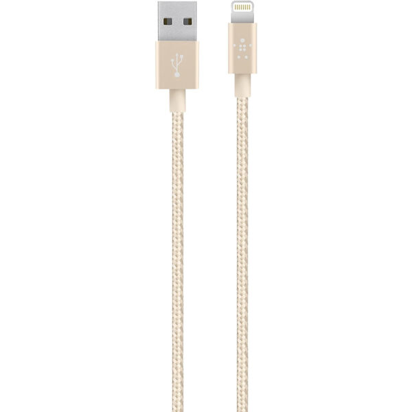 Belkin MIXIT Cable plano de Apple a USB para iPhone 1,2m oro