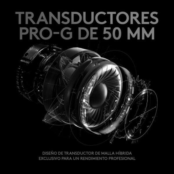 Auriculares Logitech G PRO Gaming Usado *Falta el accesorios adaptador de USB* - Imagen 3