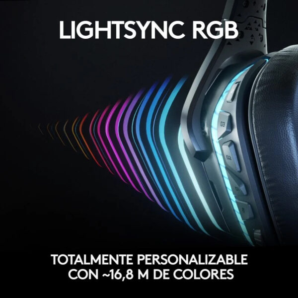 Auriculares Logitech G935 Gaming Inalámbricos LightSync 7.1 Usados - Imagen 7