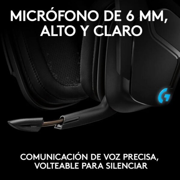 Auriculares Logitech G935 Gaming Inalámbricos LightSync 7.1 Usados **Falla micro** - Imagen 8