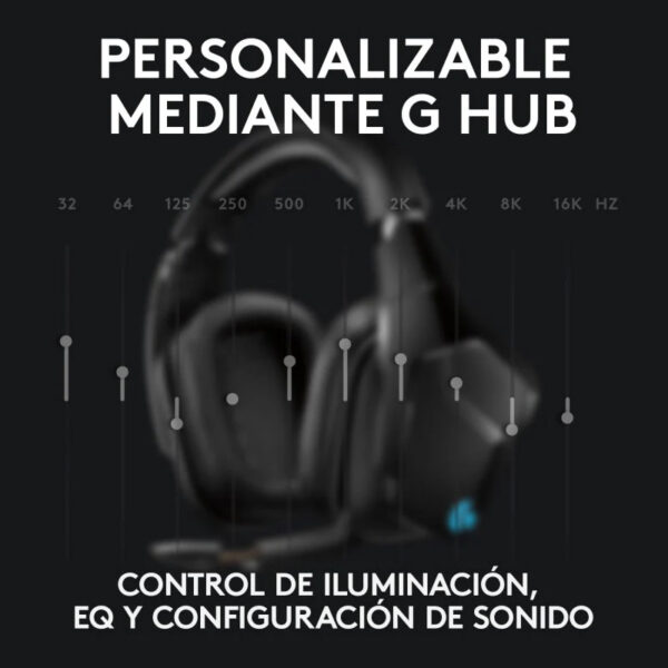 Auriculares Logitech G935 Gaming Inalámbricos LightSync 7.1 - Imagen 5