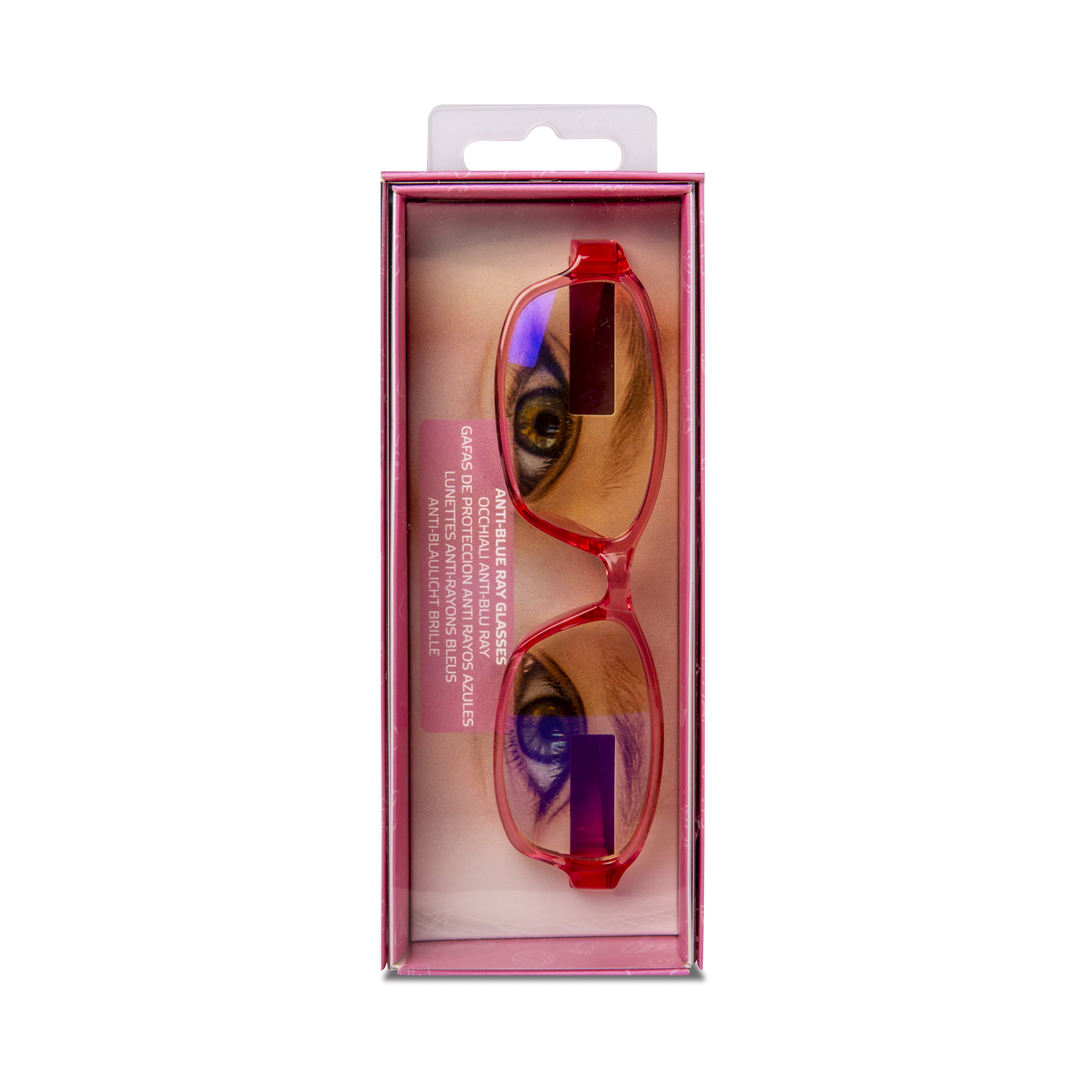 Gafas protección Celly bloquean luz azul de las pantallas color rosa. - Imagen 3